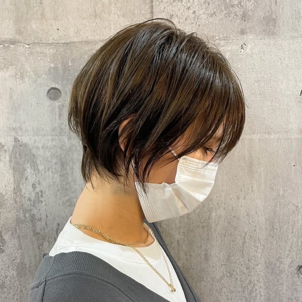 【amule hair】毛先ふんわりショートボブ