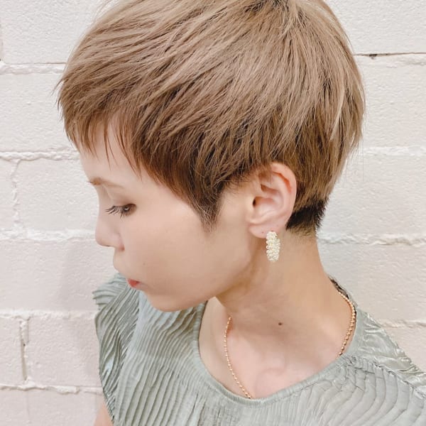 大人可愛い◎小顔ベリーショート