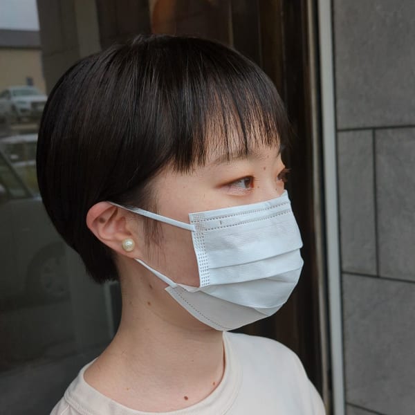 襟足すっきり!みみかけネープレスショート!