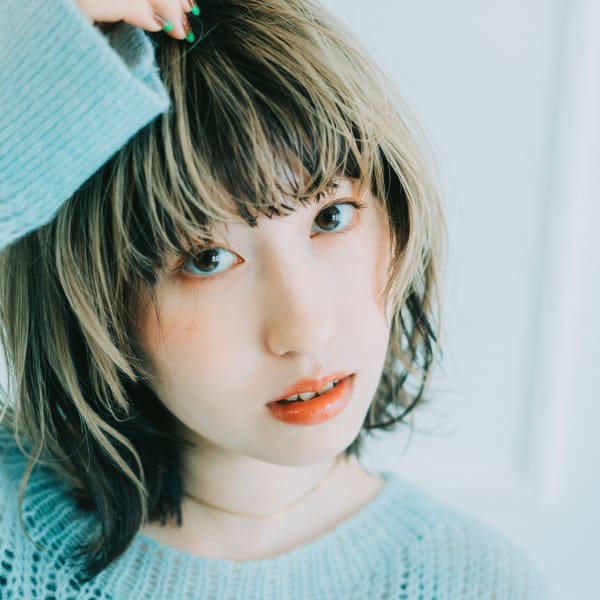大人可愛い20代30代40代ウルフヘア/ウェットヘアー