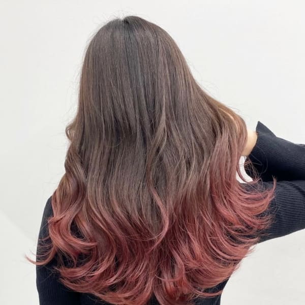 ピンクグラデーションカラー