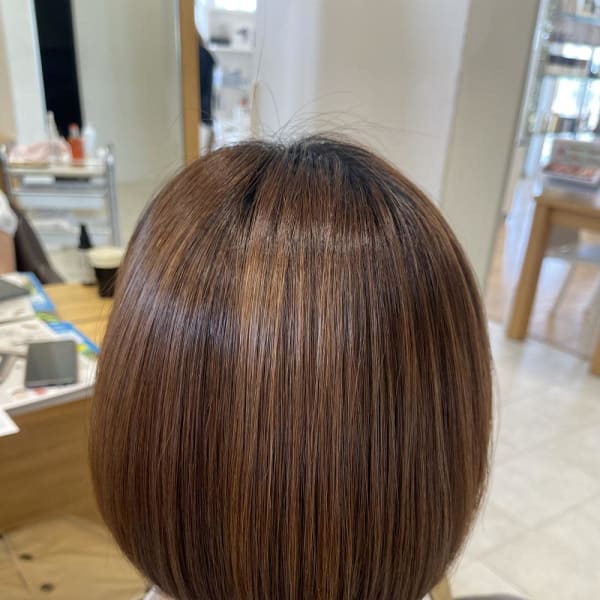 髪質改善ストレート/ボブ/SARA@廣谷