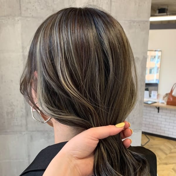 3Dハイライト×ミルクティベージュ