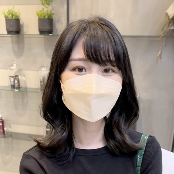 くびれヘア　大人かわいい　ブルージュ