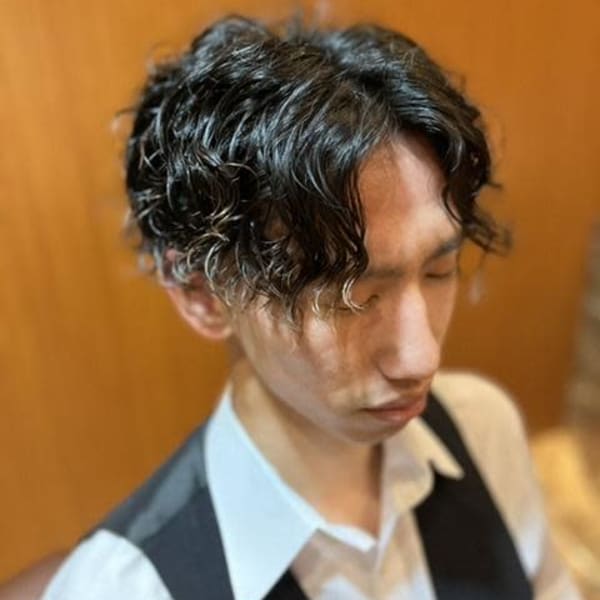 銀座 理容室 刈り上げ ツイストスパイラルパーマ
