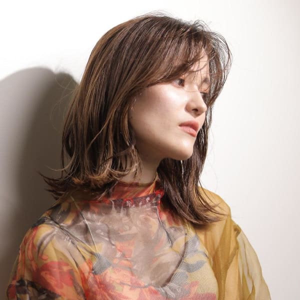 #マロンベージュ #大人可愛い #こなれミディ