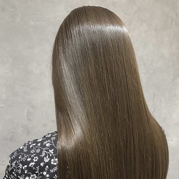 髪質改善×月一カラー継続グレージュ|LOVEST KYOTO