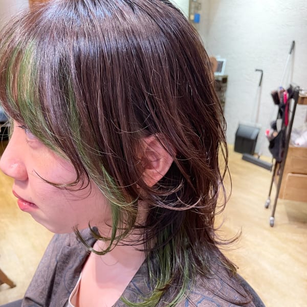 西梅田/ボブ/グレーベージュ/白髪ぼかし【Attirer飯田