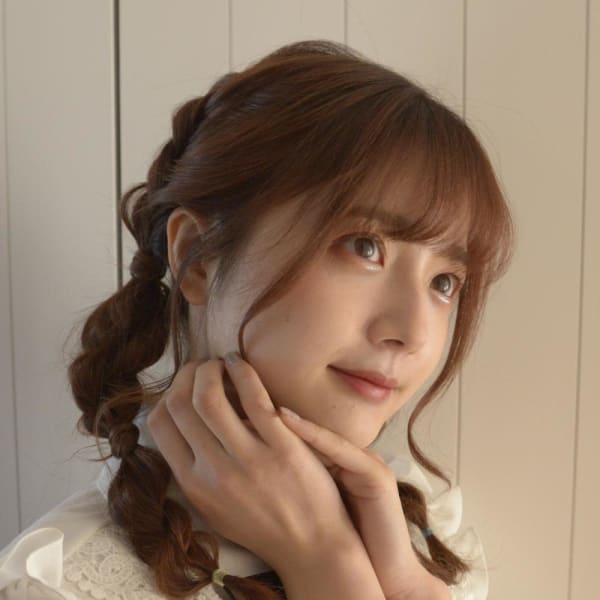 編み込みねじりアレンジ