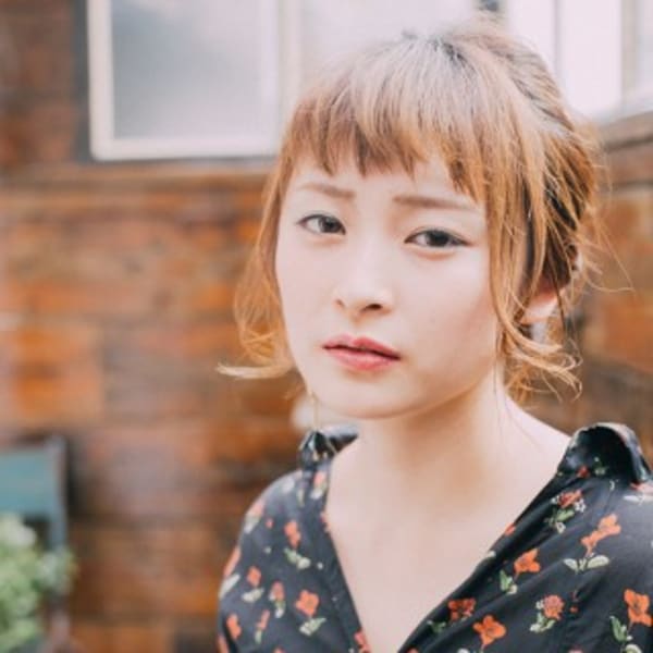 編み込みシニヨンアレンジ