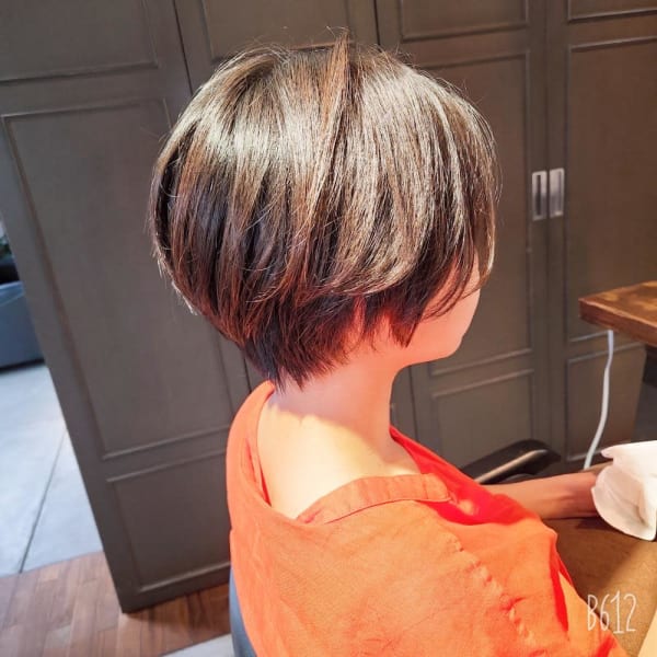 のびても綺麗な丸みショート