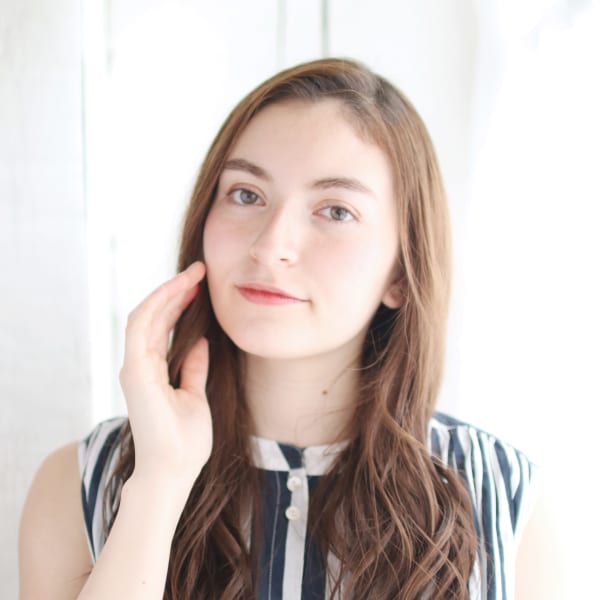 かきあげバングのセミウェットカール|LUXIA