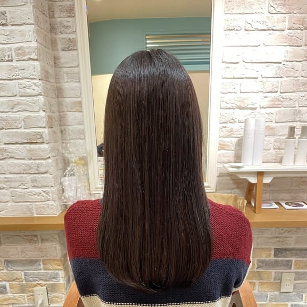 つやつやナチュラルブラウン|hair design Rinto
