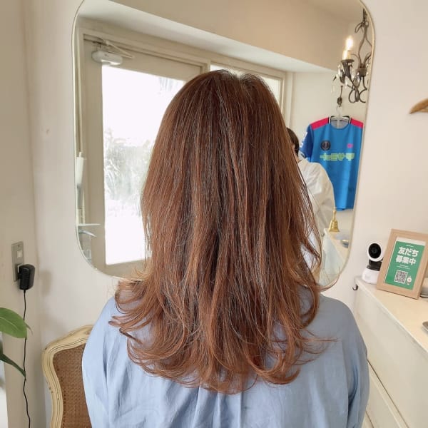 うる艶透明感ストレートロングヘア 30代40代 豪徳寺梅ヶ丘