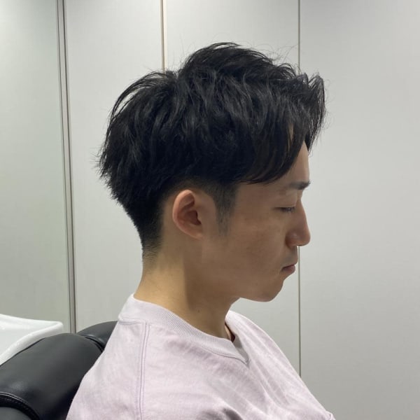 大人刈り上げ30代40代に人気の髪型 ビジネスヘア