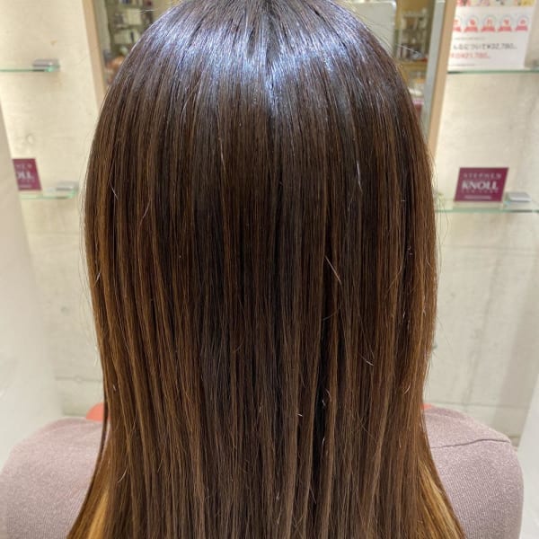 極艶ストレートヘア