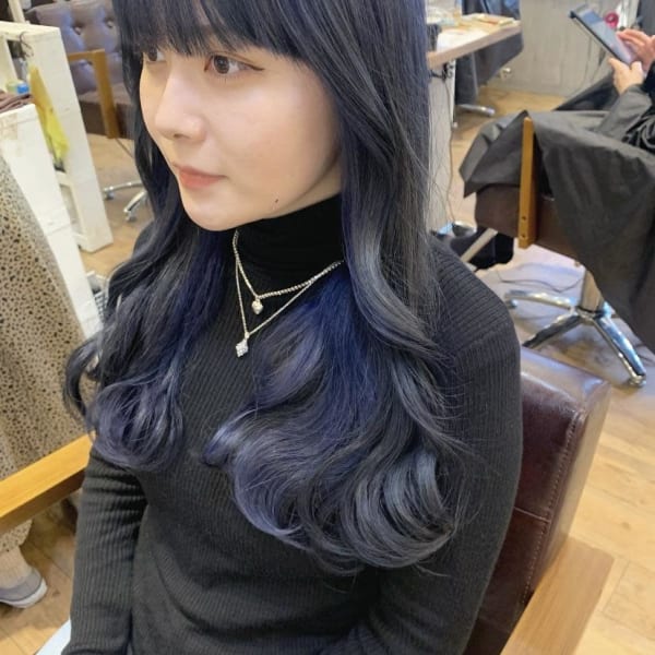 【担当yumi】ブルーインナーカラー