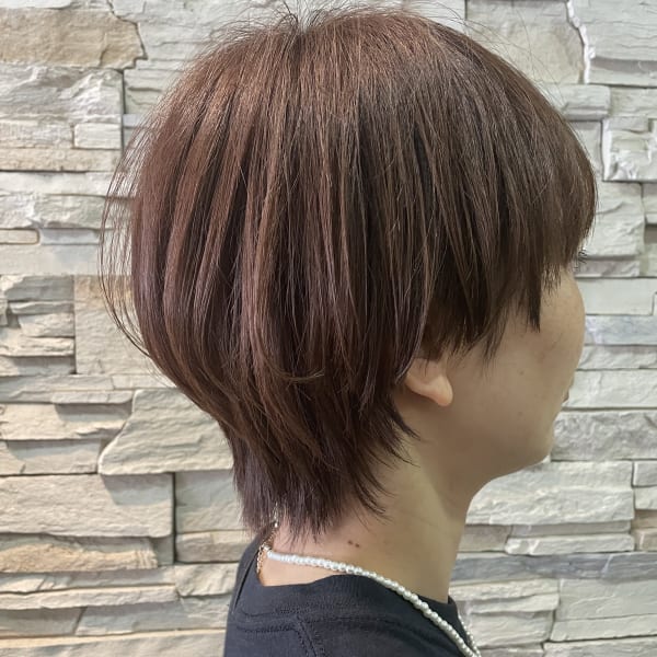 甘すぎないマッシュショートスタイル|LAFORET