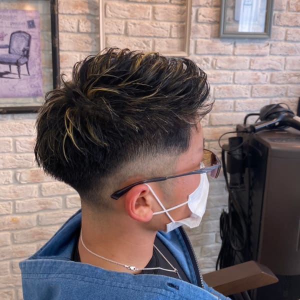 メンズメッシュブリーチ|Afinar 上大岡店