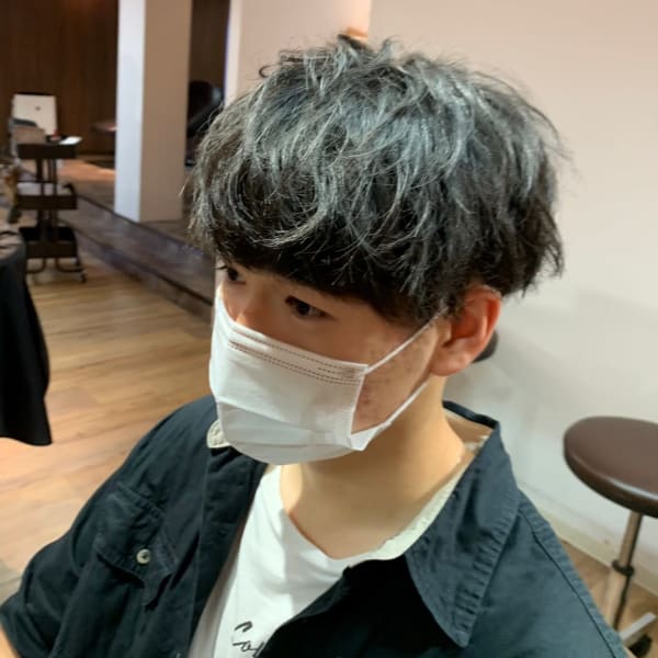 メンズカットパーマ|Afinar 上大岡店