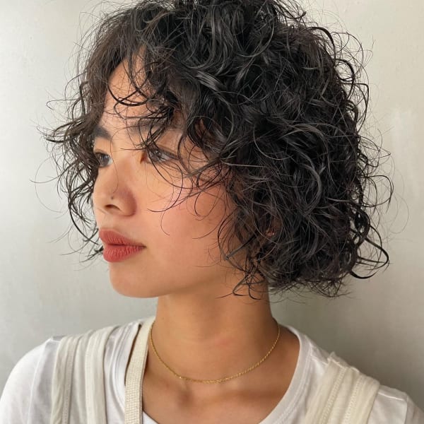 ボブカーリーパーマ