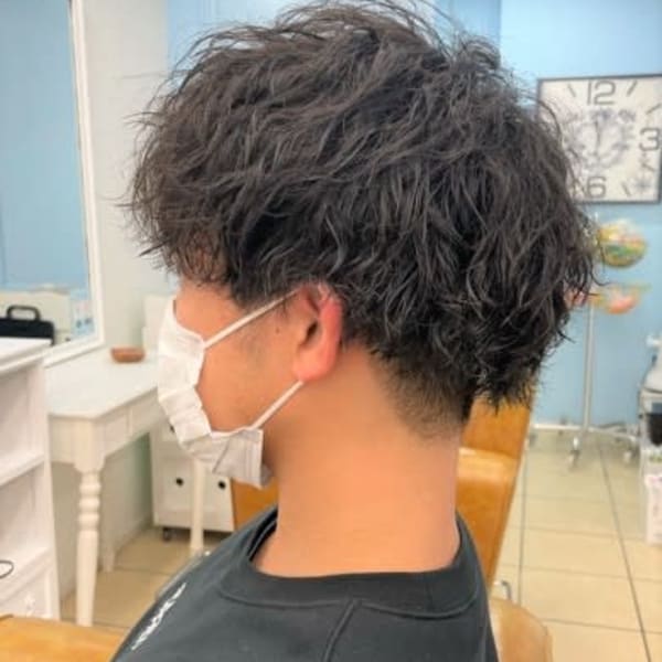 メンズツイストスパイラルマッシュ