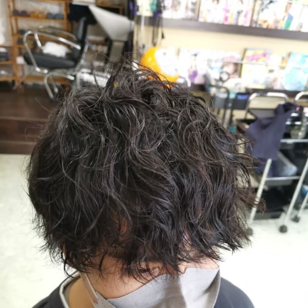 hair salon Tiare×ショート×メンズスパイラル