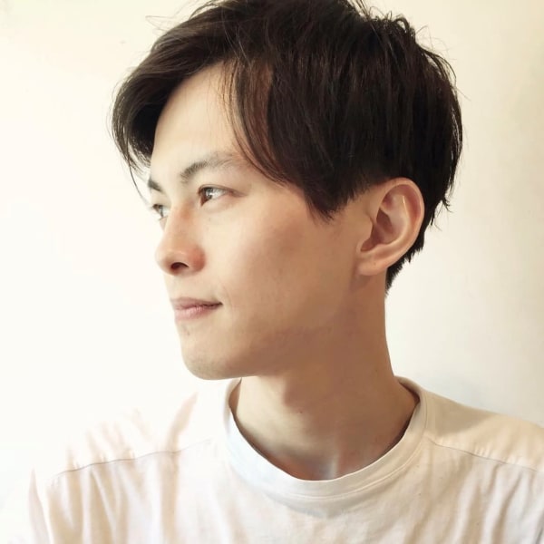 メンズショートレイヤー前下がり