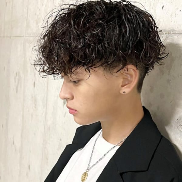 メンズツイストスパイラル×ジェル仕上げ