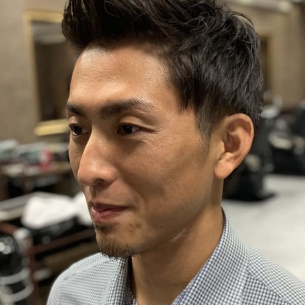 ビジネスジェットモヒカン×アップバングショート <理容室>|NEXUS&Co. 浦安店