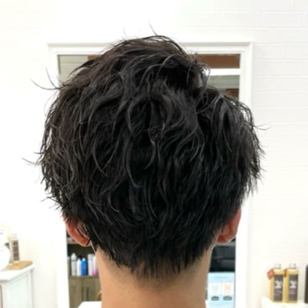 メンズショートツイストスパイラル