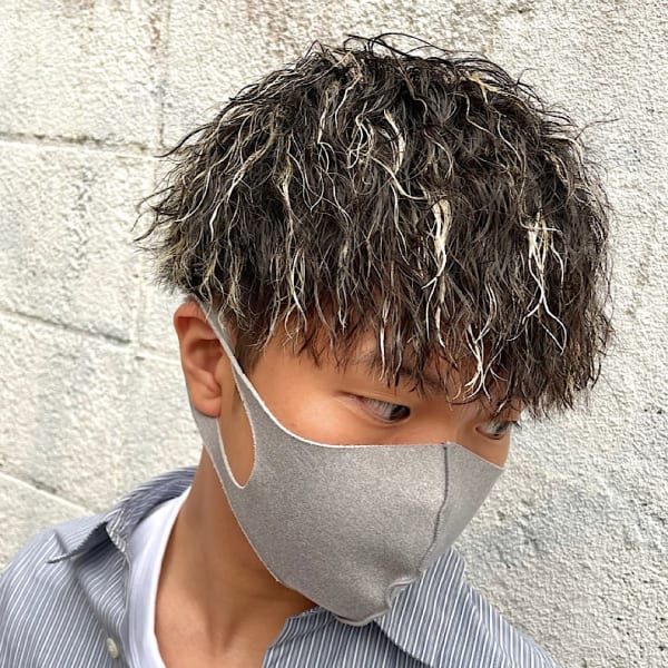 ツイスパ×ホワイトメッシュ