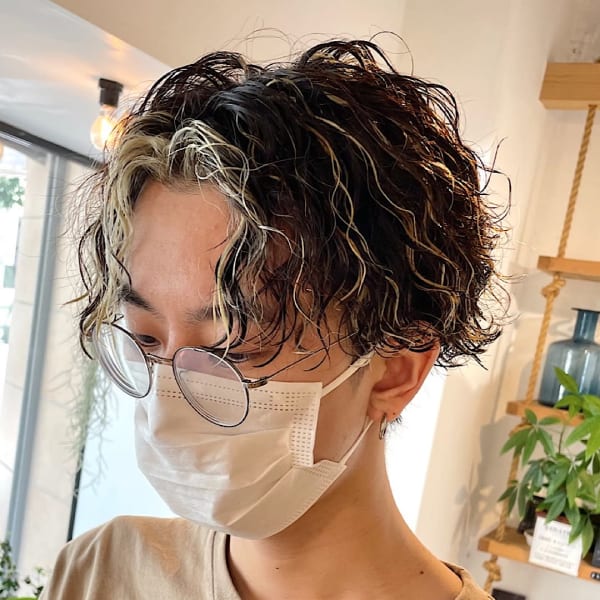 フェイスフレーミングと波巻きツイスパ