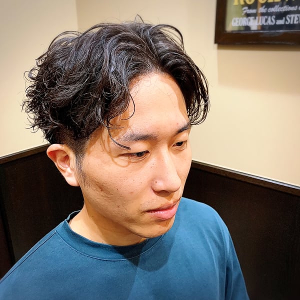 ナチュラルマッシュ×ニュアンスパーマ