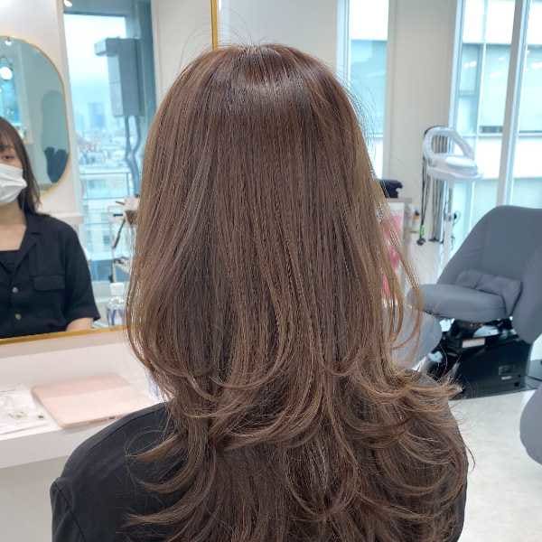 ロングウルフ☆ワンカールで可愛いレイヤーカット☆|lemiie 代官山 レイヤーカット/韓国ヘア/ハッシュカット【レミエ ダイカンヤマ】