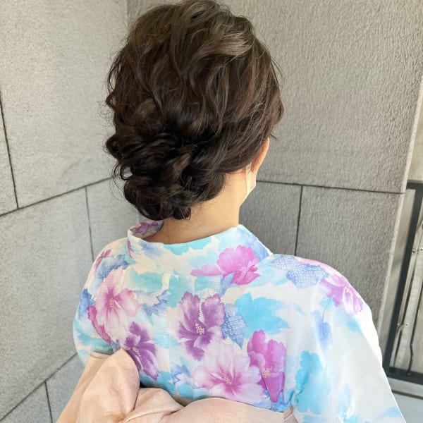 浴衣ヘアセット