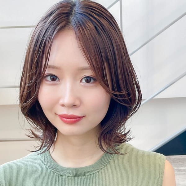 BERRY/大人かわいい/美髪/オーガニックカラー/外ハネ