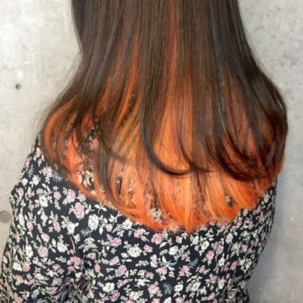 インナーカラーオレンジ