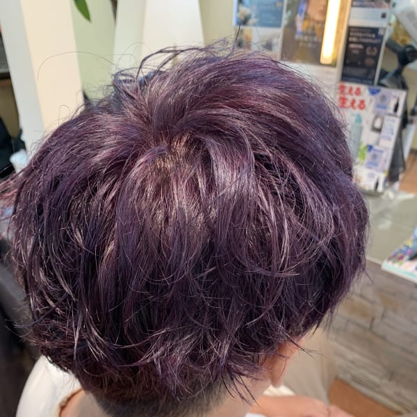 ダブルカラー+ディープパープル