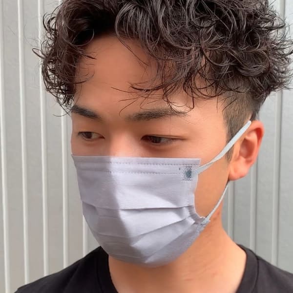 メンズ波巻きパーマ 