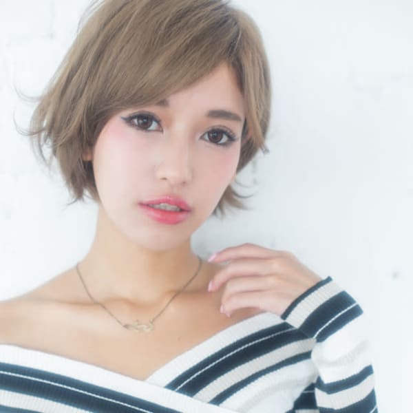 大人かわいいラフムーブショートボブ【北千住店】