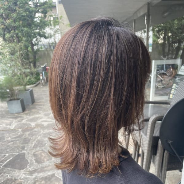 大人かわいい_ミディアムウルフ