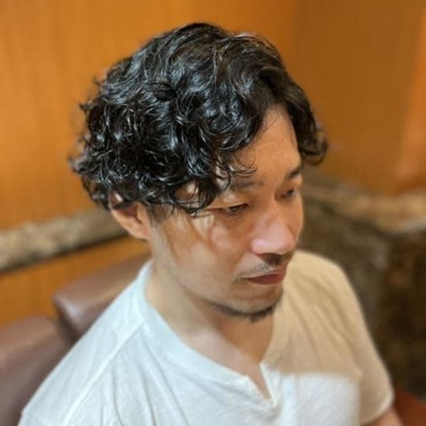 銀座 理容室 ダンディな大人カッコいいパーマ