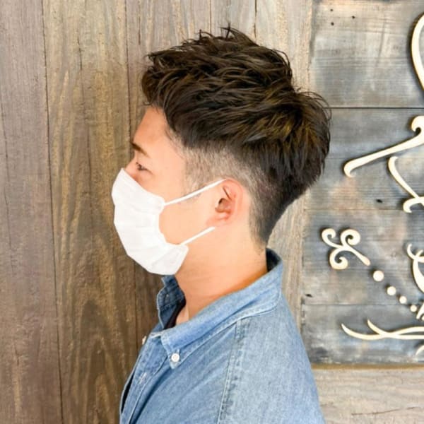 【flor 戸塚】*刈り上げショート+アップバング*