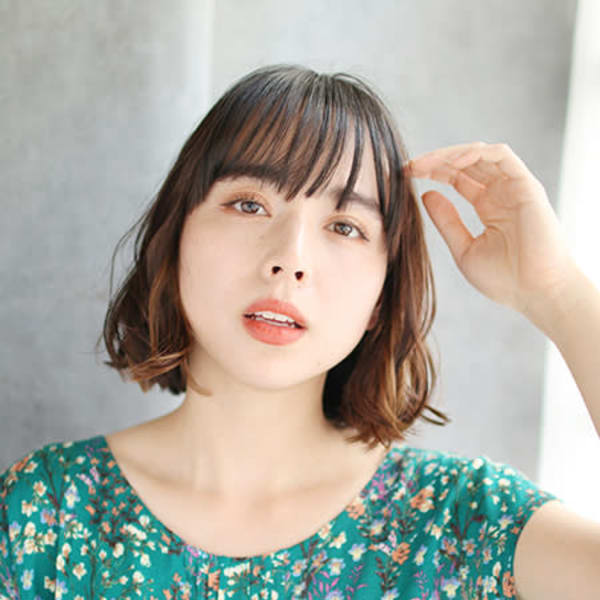 20代30代40代　若見え叶えるシースルーバング【長浜】