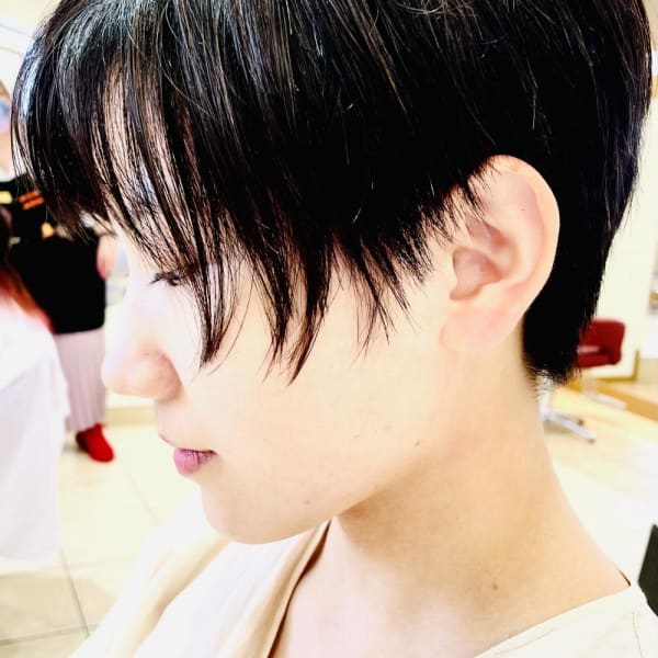 ツーブロックショートボブ