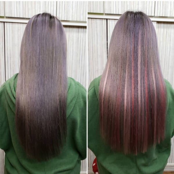 シールエクステや編み込みエクステンションが可愛いです