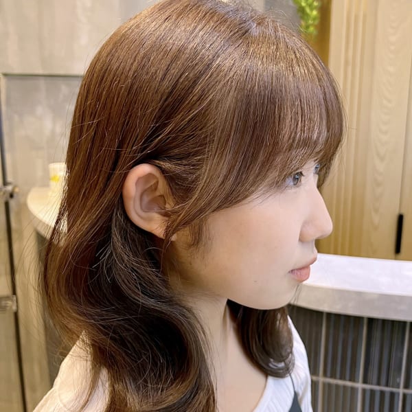 サイドバング くびれヘア