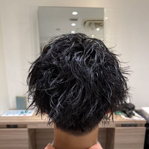 Ash中山店　堀口翼　ツイストスパイラルパーマ×マッシュ