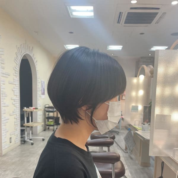 丸みショートボブ
